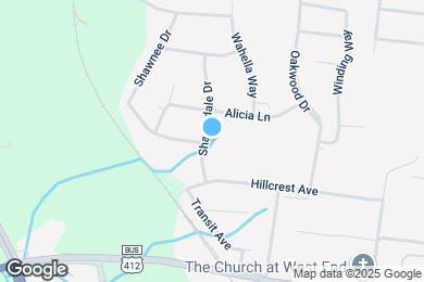 Map image of the property - 502 1/2 Sharondale Dr