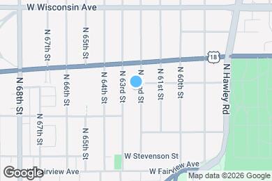 Map image of the property - 343 N 62nd St