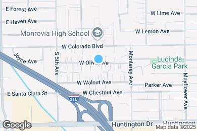 Map image of the property - 836 W Olive Ave