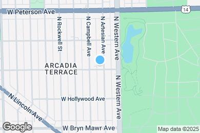 Map image of the property - 5804 N Artesian Ave