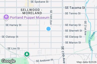 Map image of the property - 1574 SE Sherrett Street