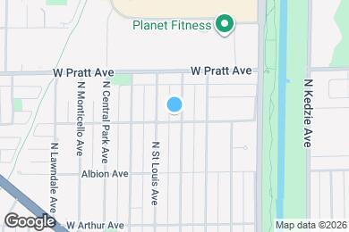 Map image of the property - 6704 N Trumbull Ave