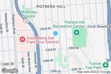 Map image of the property - 1081 De Haro St