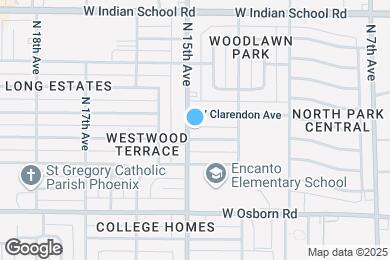 Map image of the property - 3635 N 15th Ave
