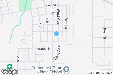 Map image of the property - 1740 West Ave