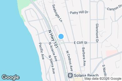 Map image of the property - 409 N Cedros Ave
