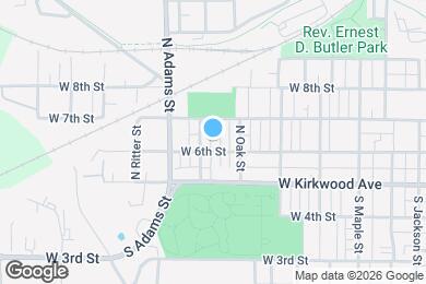 Map image of the property - 1124 W 6th St