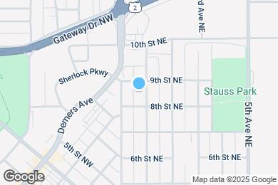 Map image of the property - 813 1st Ave NE