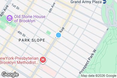 Map image of the property - Newly Renovated Spacious 2BR in Heart of Park Slope