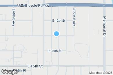 Map image of the property - 1308 S 75th E Ave