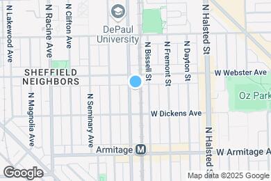 Map image of the property - 2137 N Sheffield Ave