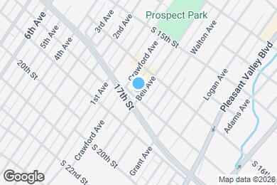 Map image of the property - 1628 Bell Ave