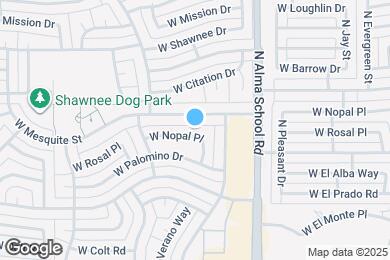 Map image of the property - 1170 W Nopal Pl