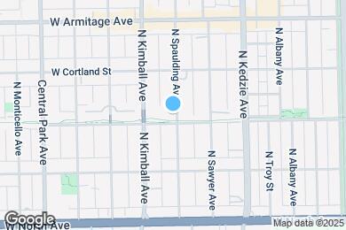 Map image of the property - 1802 N Spaulding Ave