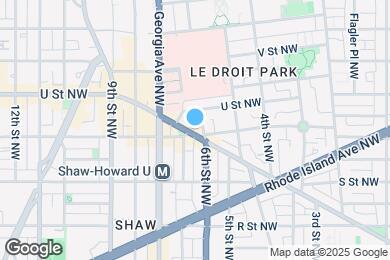 Map image of the property - 607 Florida Ave NW