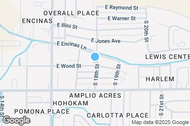 Map image of the property - 1736 E Wood St