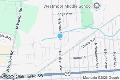 Map image of the property - 179 N Sylvan Ave