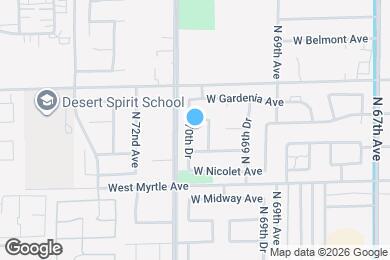 Map image of the property - 7349 N 70th Dr