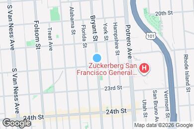 Map image of the property - 2394 Bryant St