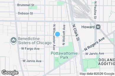 Map image of the property - 7435 N Winchester Ave