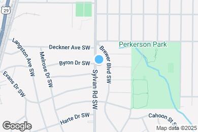 Map image of the property - 1548 Sylvan Rd SW