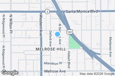 Map image of the property - 945 N Serrano Ave
