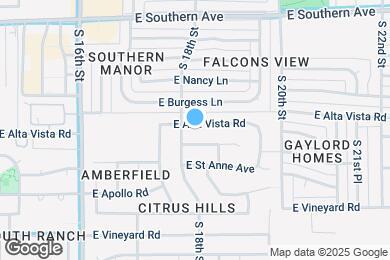 Map image of the property - 1813 E Alta Vista Rd
