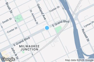 Map image of the property - 2857 E Grand Blvd