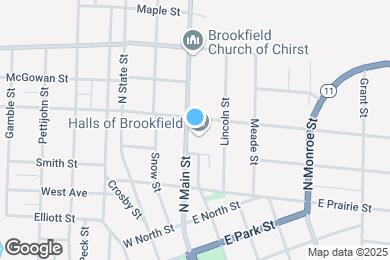 Map image of the property - Halls of Brookfield - 55+ Years