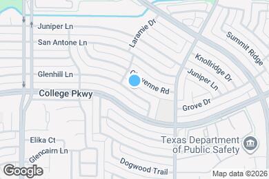Map image of the property - 1349 Glenhill Ln