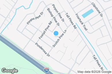 Map image of the property - 1301 Apache Pine Dr