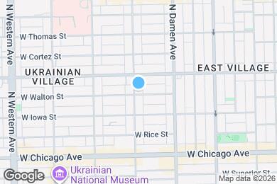 Map image of the property - 937 N Hoyne Ave