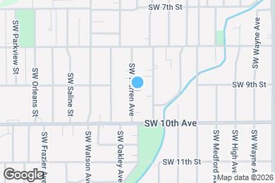 Map image of the property - 916 SW Warren Ave