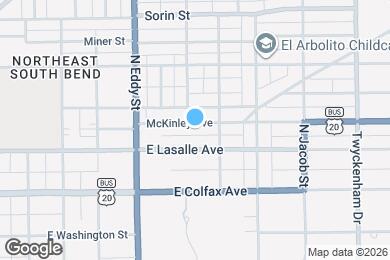 Map image of the property - 1206 McKinley Ave