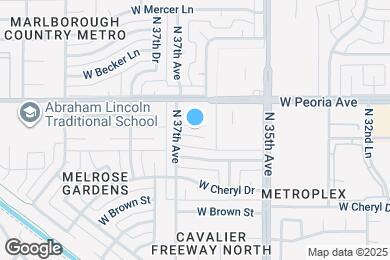 Map image of the property - 3614 W Cochise Dr