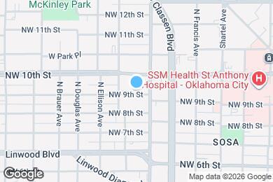 Map image of the property - 1119 NW 9th St