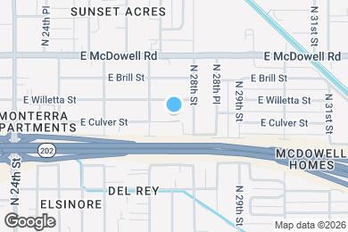 Map image of the property - 2726 E Culver St
