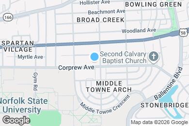 Map image of the property - 2738 Corprew Ave