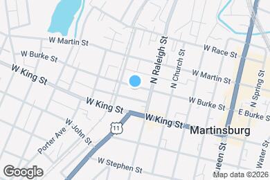 Map image of the property - 515 W Burke St