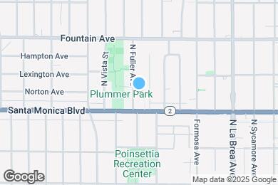 Map image of the property - 1130 N Fuller Ave