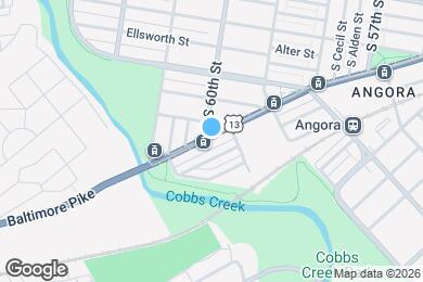 Map image of the property - 6022 Baltimore Ave