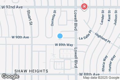 Map image of the property - 3660 W 90th Ave