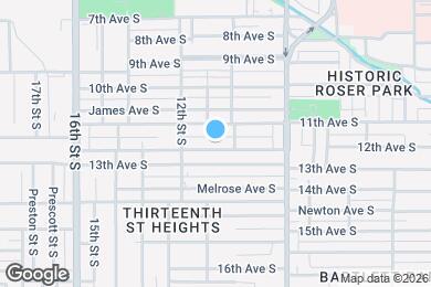 Map image of the property - 1037 12th Ave S