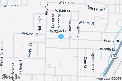 Map image of the property - 828 W 51st St