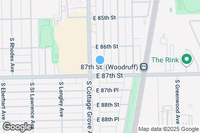 Map image of the property - 8642 S Maryland Ave