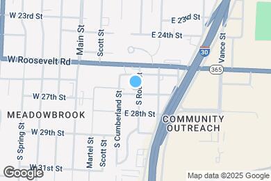 Map image of the property - 2624 S Izard St