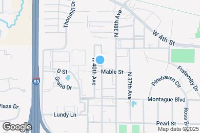 Map image of the property - 402 N 39th Ave