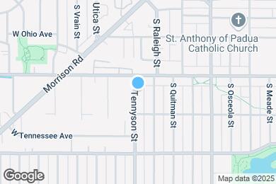 Map image of the property - 932 S Tennyson St