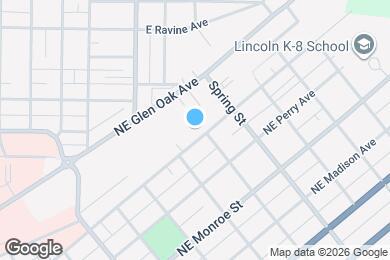 Map image of the property - 1117 NE Glendale Ave