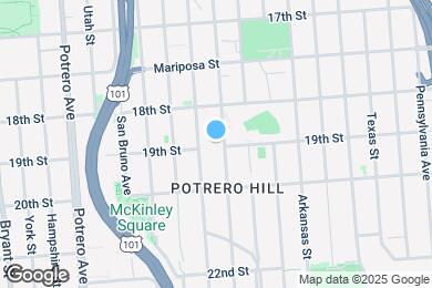 Map image of the property - 696 De Haro St